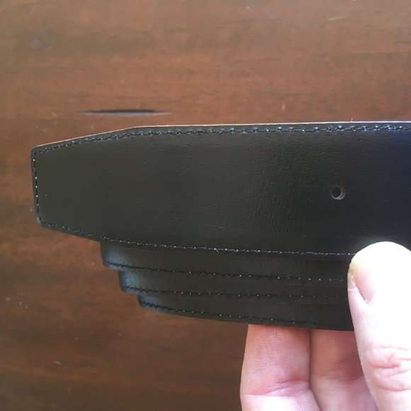 Hermes 18k H belt buckle & Reversible black/red le main image 5